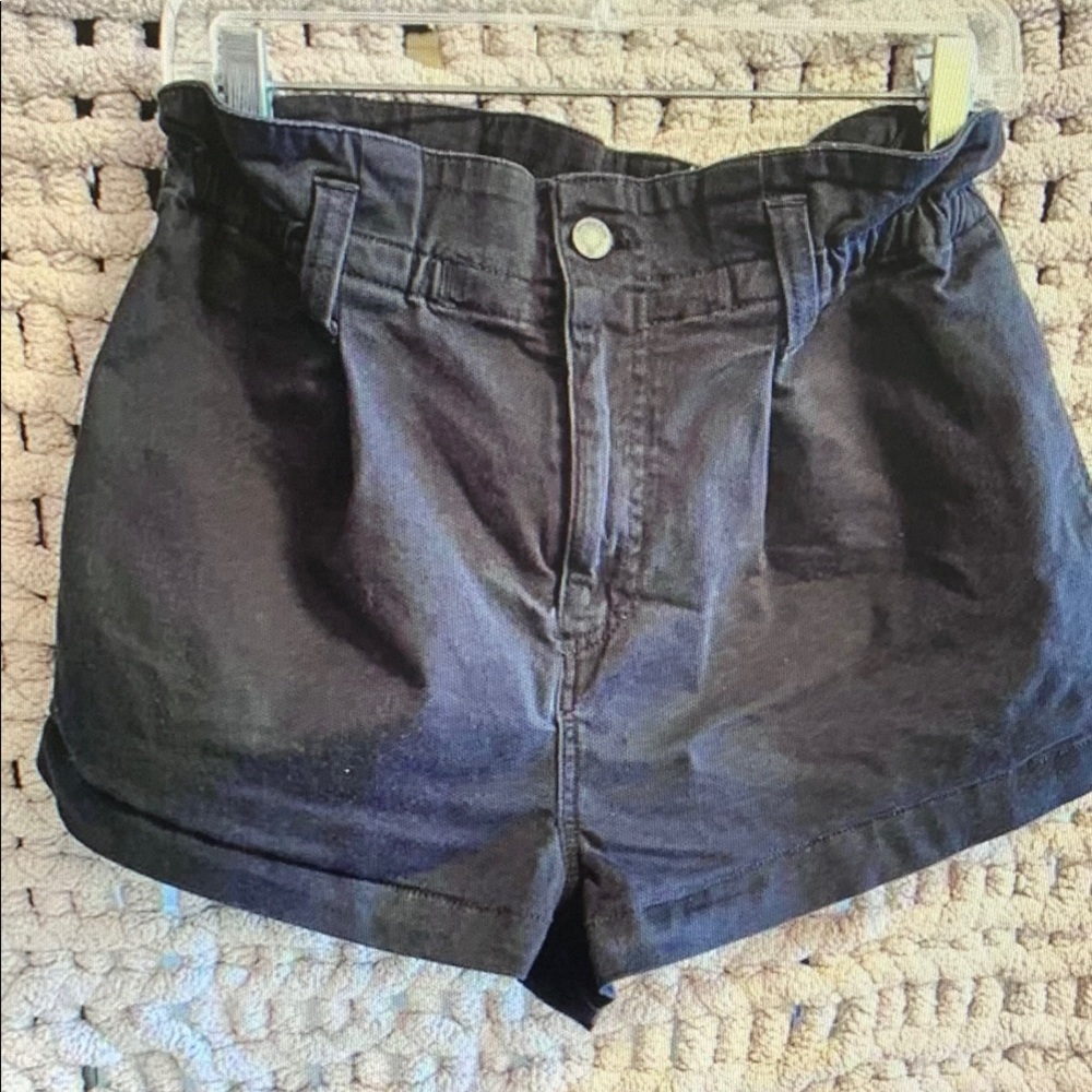 High Waist Black Women's Shorts